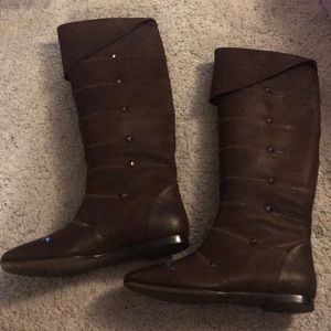 Flat Studded Boot